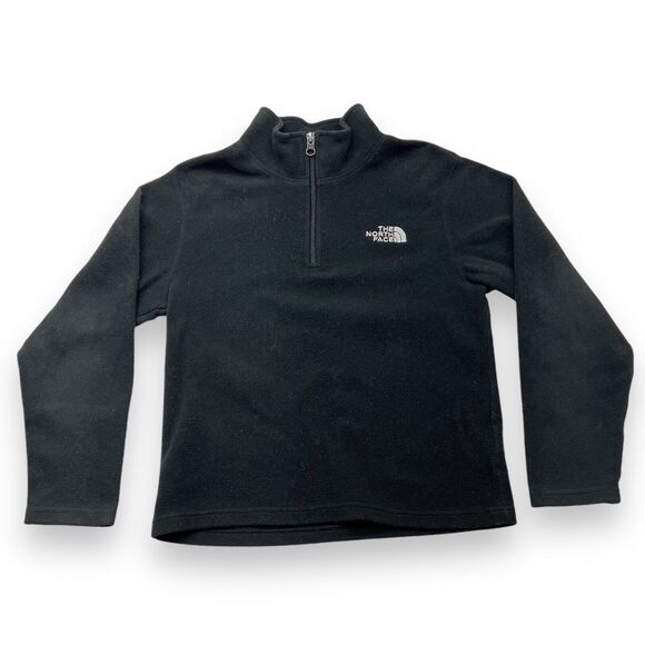 The North Face Big Kids’ Glacier -Zip Pullover In Black Size Medium 10/12 - Picture 1 of 8